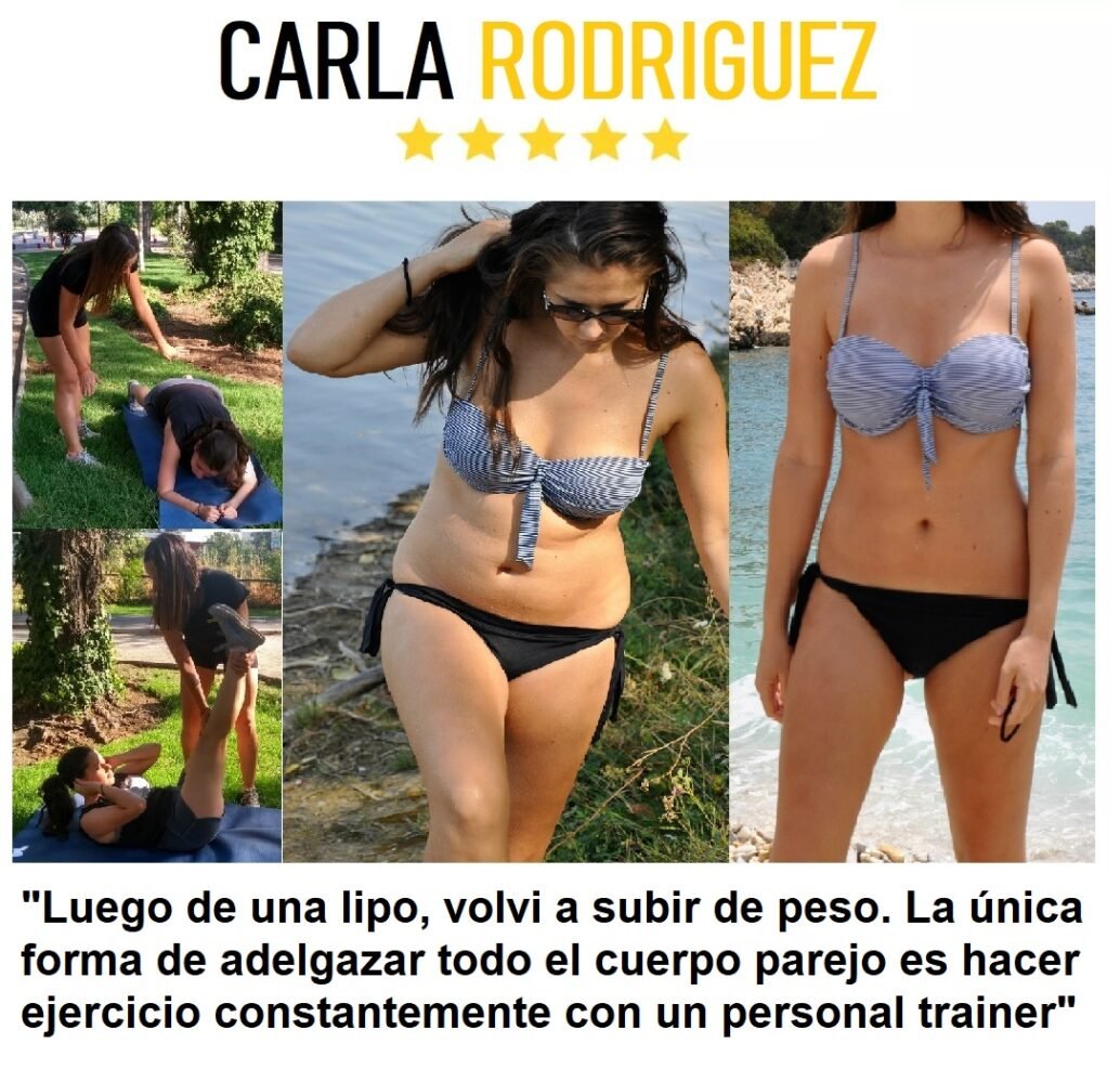 La única forma de bajar de peso es con un personal trainer