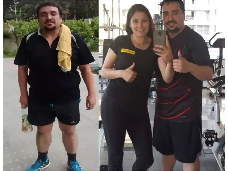 Eduardo López tras bajar casi 30 kilos en 6 meses con entrenamiento personalizado